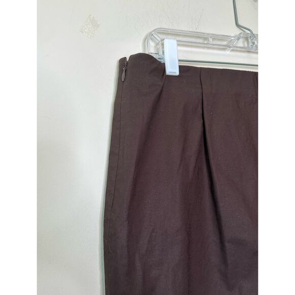 Jones New York brown flat front capri pants size Large - Picture 8 of 11